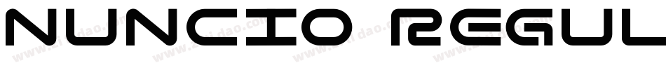 Nuncio Regular字体转换